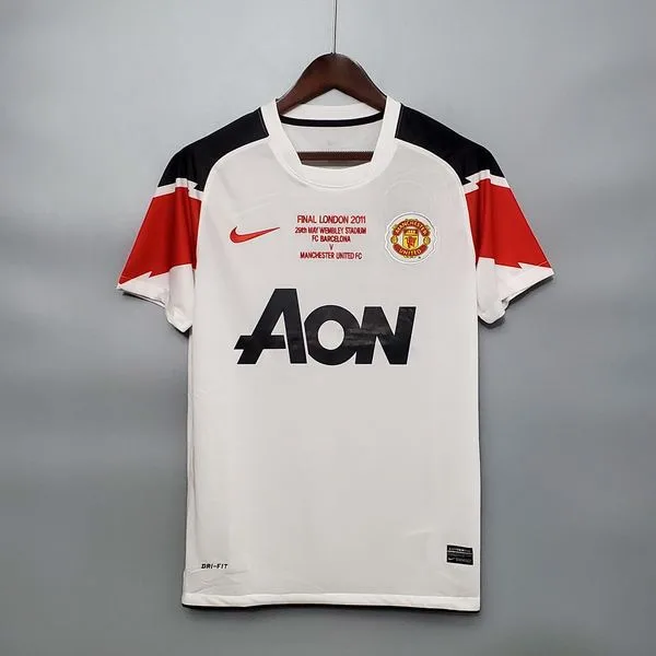Camiseta de fútbol Manchester United 2010/11 VISITANTE MANGA CORTA VERSION FAN